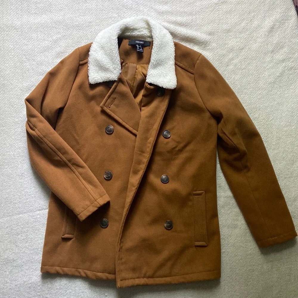 Shearling Collar Jacket - Picture 1 of 5